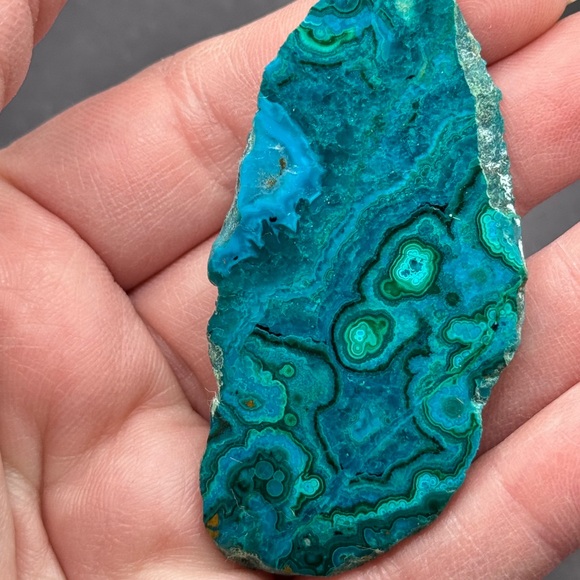 Stunning Chrysocolla & Malachite Slab  Bagdad Copper Mine in Arizona - Picture 3 of 4